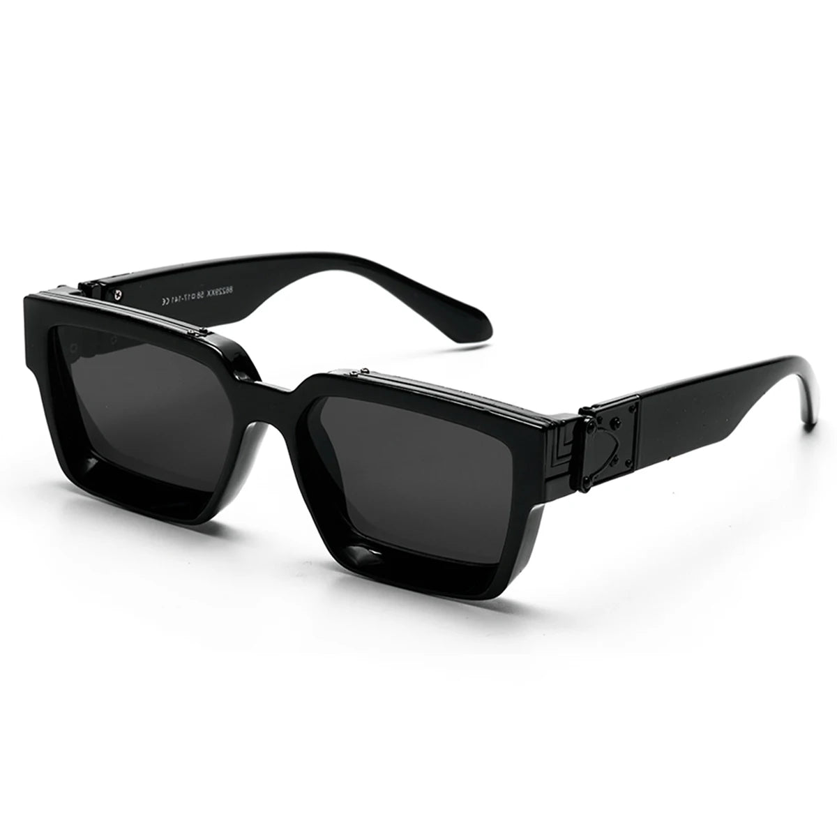 Retro Square Sunglasses Millionaire Shades — Black | KIMLUD