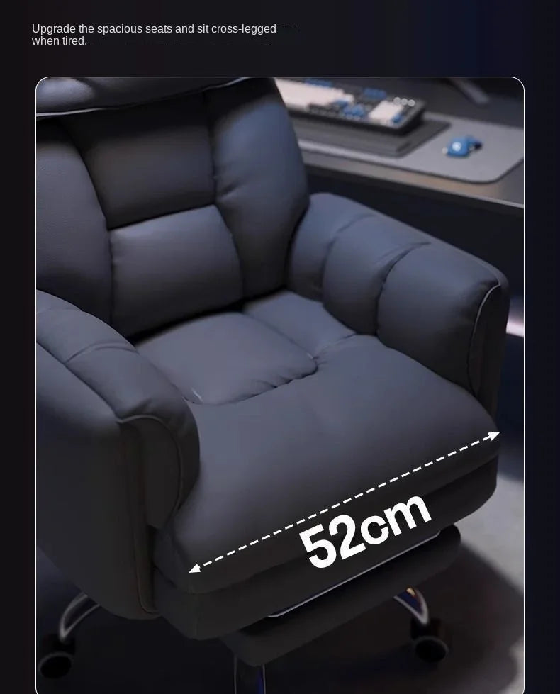 Office Chair – Ergonomic Big and Tall – Adjustable Footrest | KIMLUD