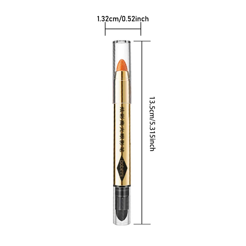 Dual-ended highlighter eyeshadow pencil pearlescent,delicate,shimmering, brightening,long-lasting,non-smudging eyeshadow stick