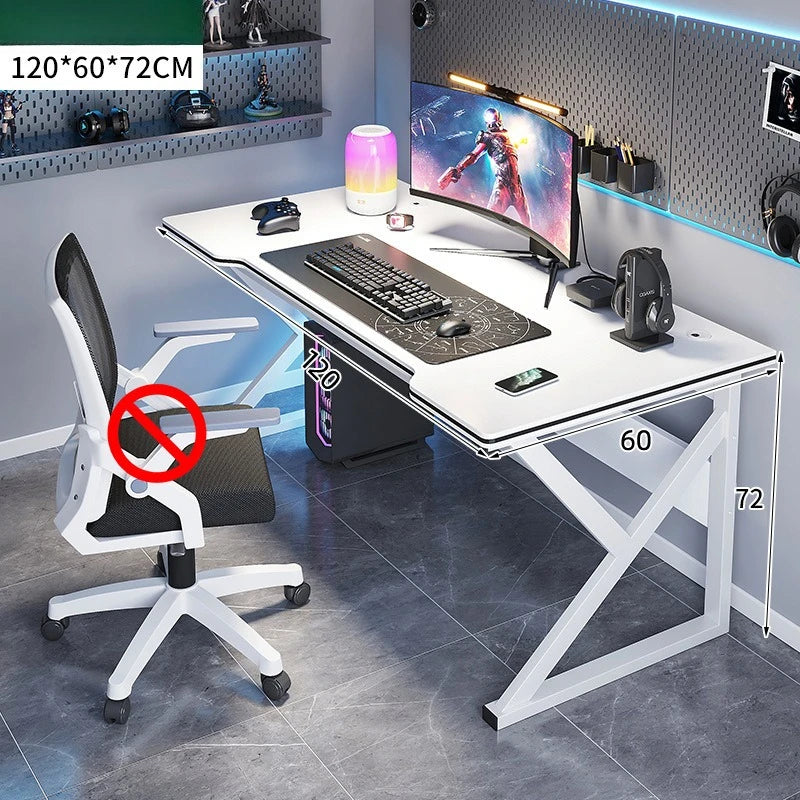 Standing Computer Desk Home Office Gaming Study Laptop Table Steel Frame Escritorios Table Gaming Pc De Oficina Furniture