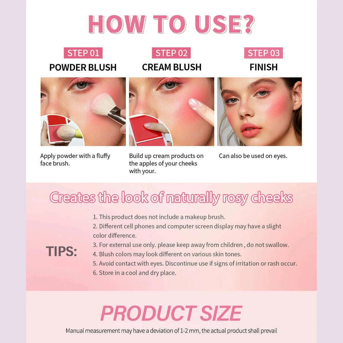 creampowder-blush-palette-natural-long-lasting-high-pigment-blush-makeup-contour-powder-beauty-peach-pink-korean-makeup-blushkimlud-womens-fashion-34602371