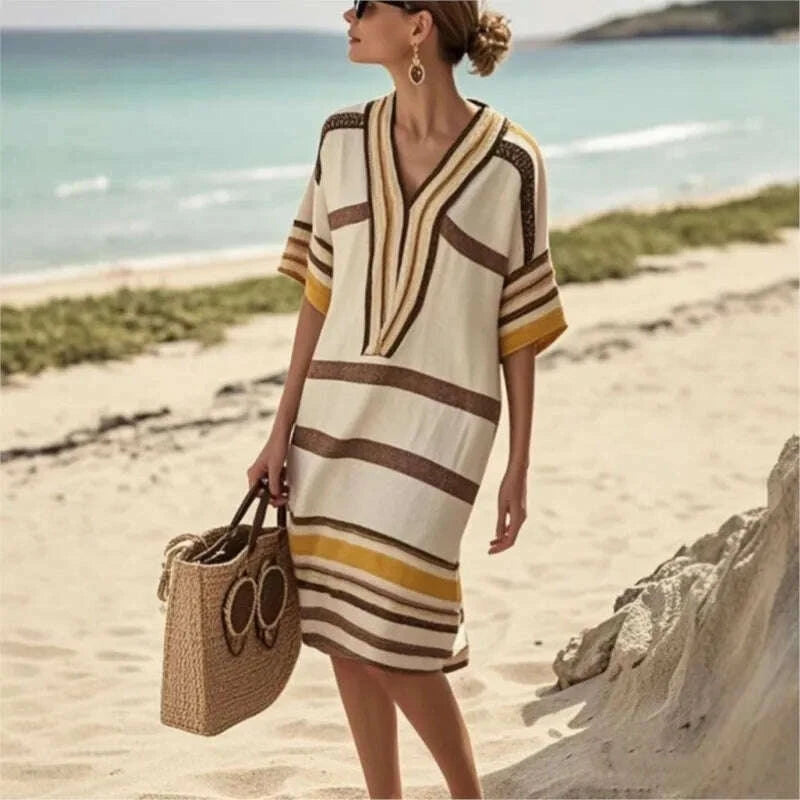 2025-new-vintage-stripe-print-midi-dress-summer-casual-short-sleeve-v-neck-vacation-dress-for-woman-spring-loose-commute-dresseskimlud-womens-fashion-34615451