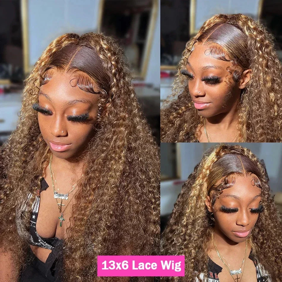 Lace Front Wig – HD Deep Wave – Human Hair – Honey Blonde | KIMLUD
