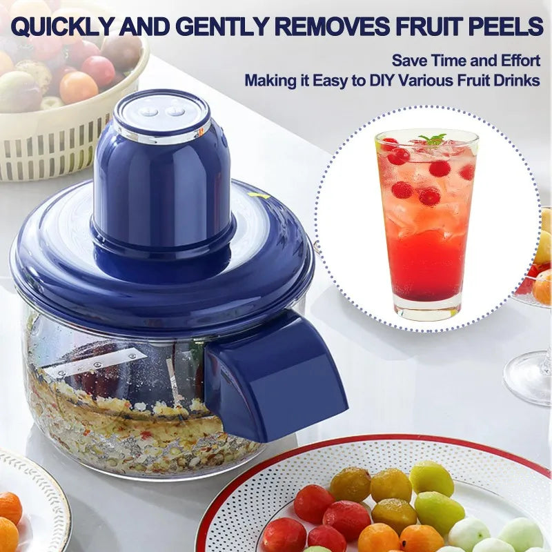 Stainless Steel Electric Grape Peeling Machine Kitchen Peeler High-Speed Fruit Skin Remover Tool Rechargeable forHome Commercial