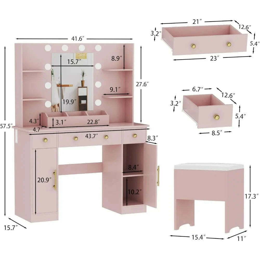 vanity-desk-with-mirror-and-lightspink-makeup-vanity-with-charging-station-vanity-stool-3-drawers-and-cabinets-white-vanity-kimlud-kimlud-33919985