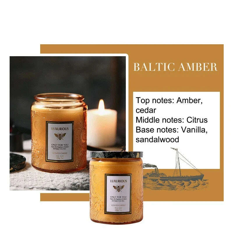 KIMLUD, 7 OZ Jar Scented Candle, Natural Soy Candle, Serenity Aromatic Candles, Home Decorative Scented Candles Gift for Friends, KIMLUD Womens Clothes