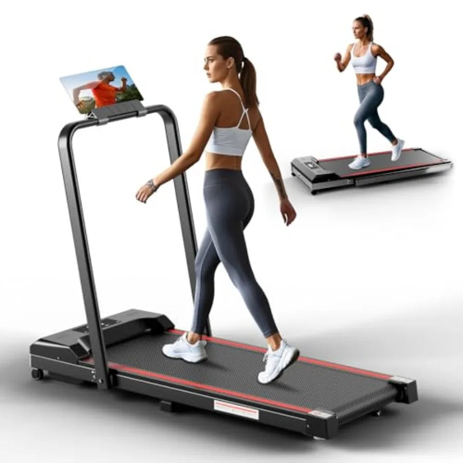 Foldable Treadmill 3.0 HP Motor Compact Frame — Black | KIMLUD