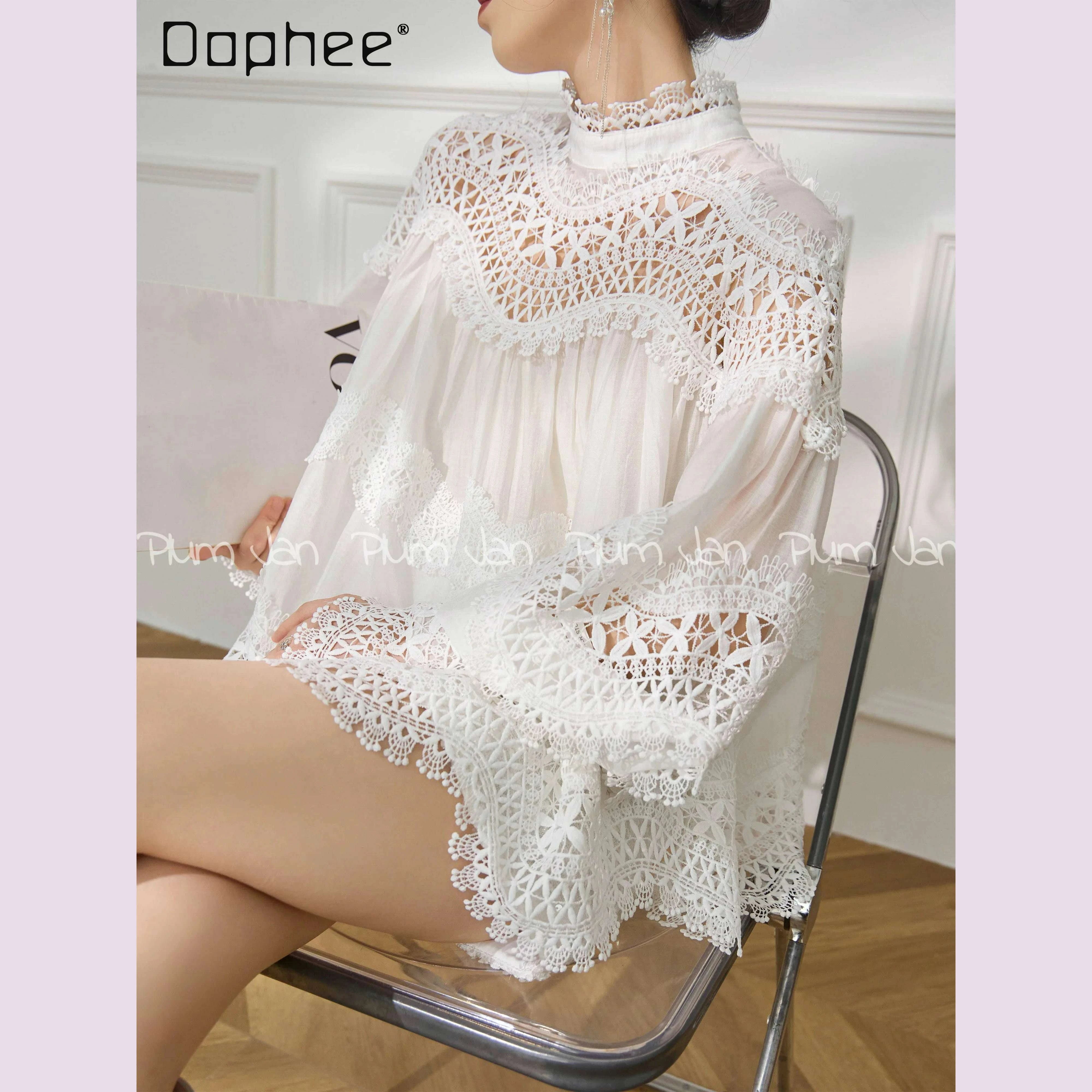 light-luxury-hollow-print-stand-up-collar-lantern-sleeve-shirt-women-french-temperament-fashion-lace-splicing-loose-casual-shirtkimlud-womens-fashion-34622173