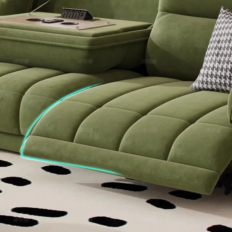 Nordic Modern Extendable Floor Sofas — Green | KIMLUD