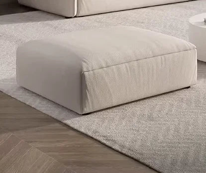 Corduroy Two-Seater Sofa With Italian Minimalist Lines And Subtle Depth — Blue | KIMLUD
