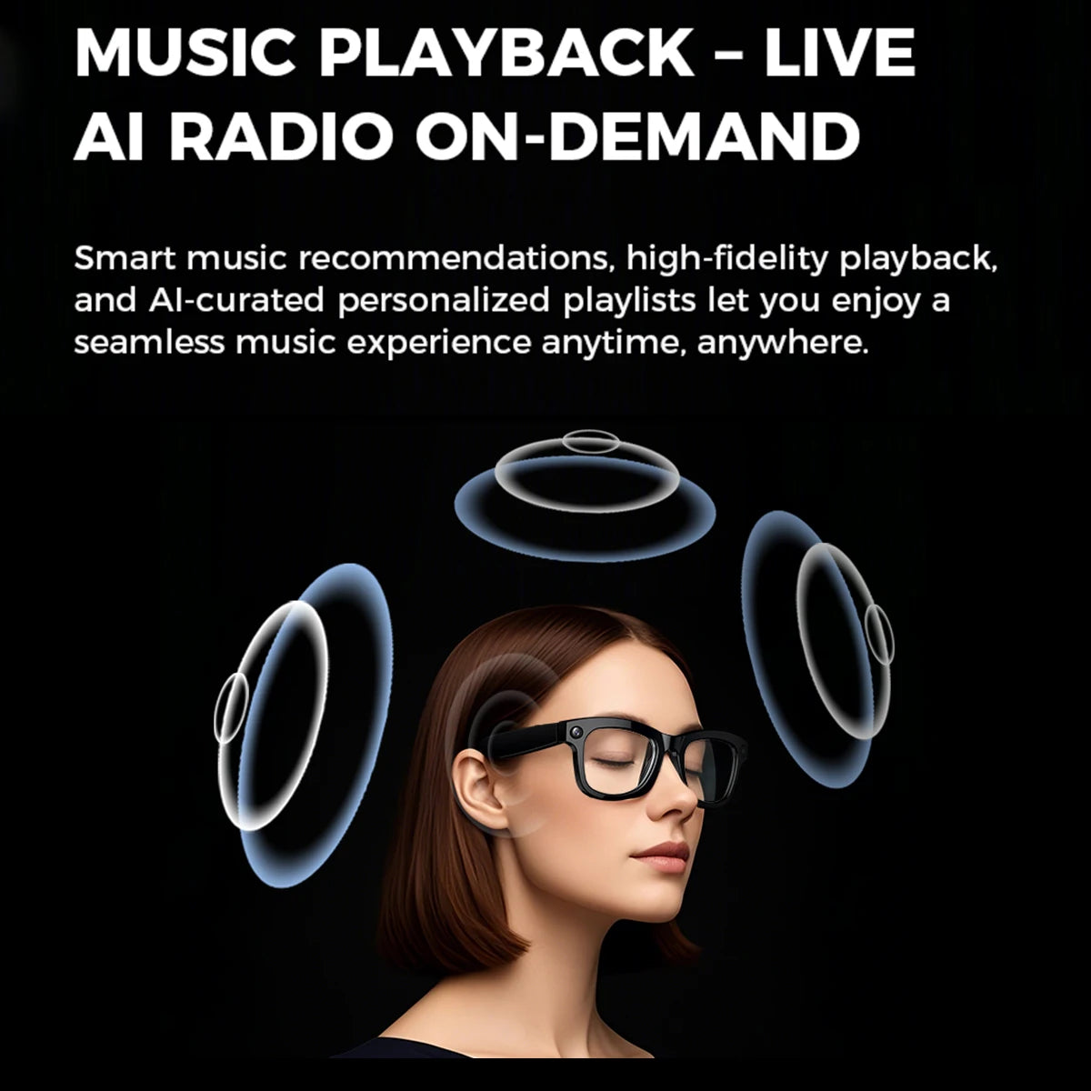 Smart Glasses With Camera 1080P Full HD AI Translator Wifi Sunglasses Outdoor Headphones Bluetooth Wireless Men Women Glasses