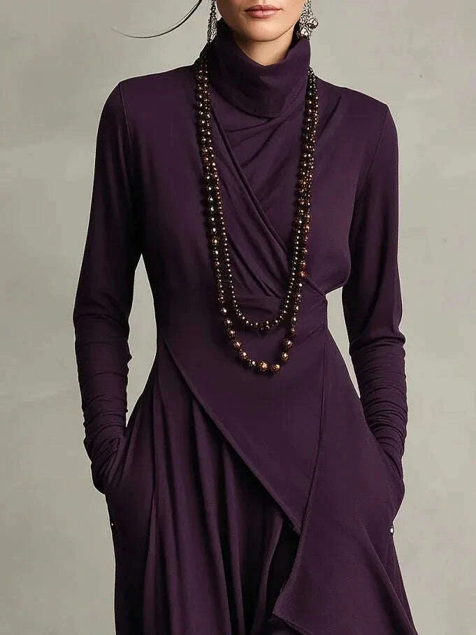 irregular-dress-solid-color-long-sleeve-spring-autumn-womens-new-cross-high-neck-long-dress-vestidos-para-mujer-ropa-mujerkimludkimlud-35565179