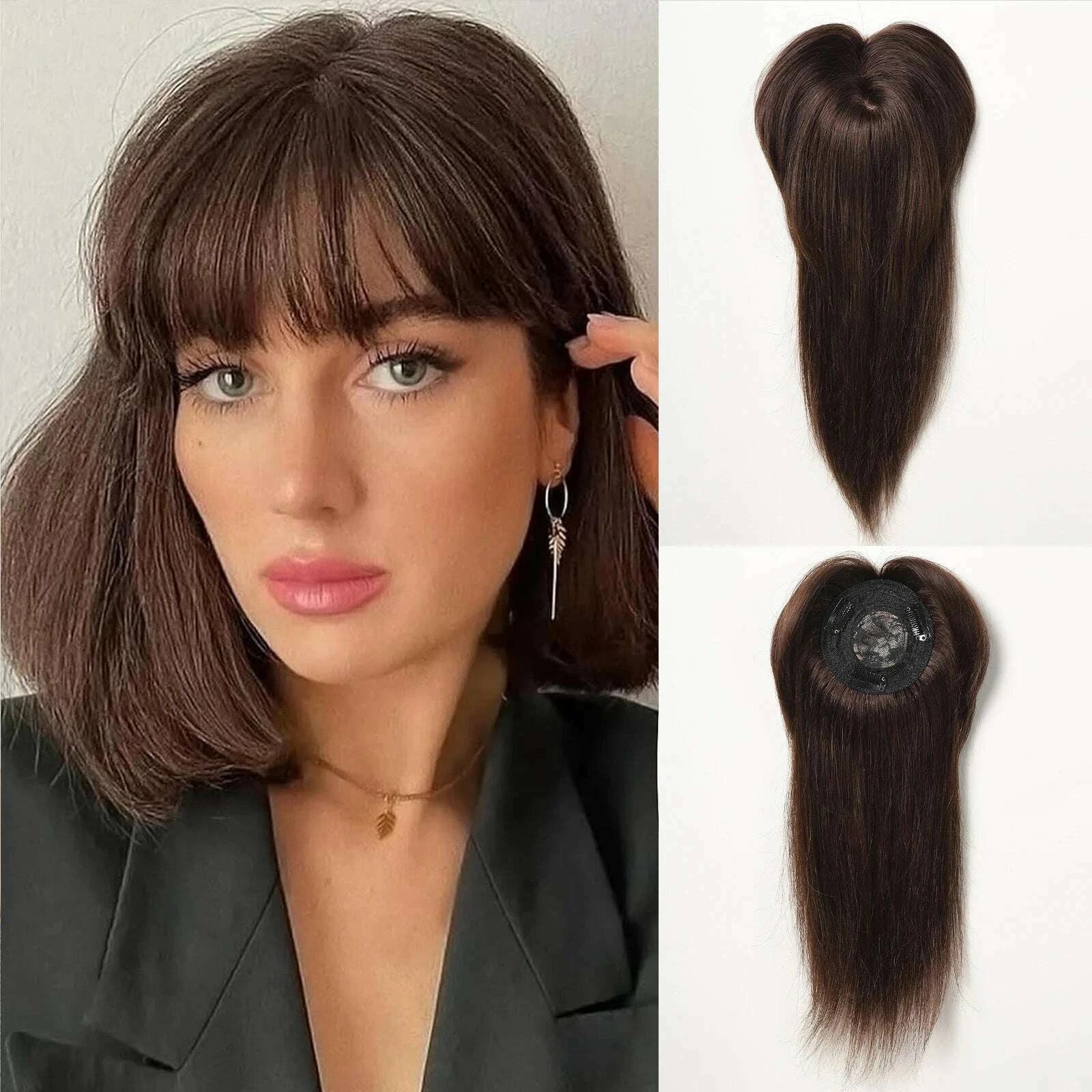 101214-inches-hair-toppers-for-women-brown-blonde-ombre-human-hair-toppers-silk-base-clips-in-hair-extension-topper-with-bangs-kimlud-kimlud-33914555