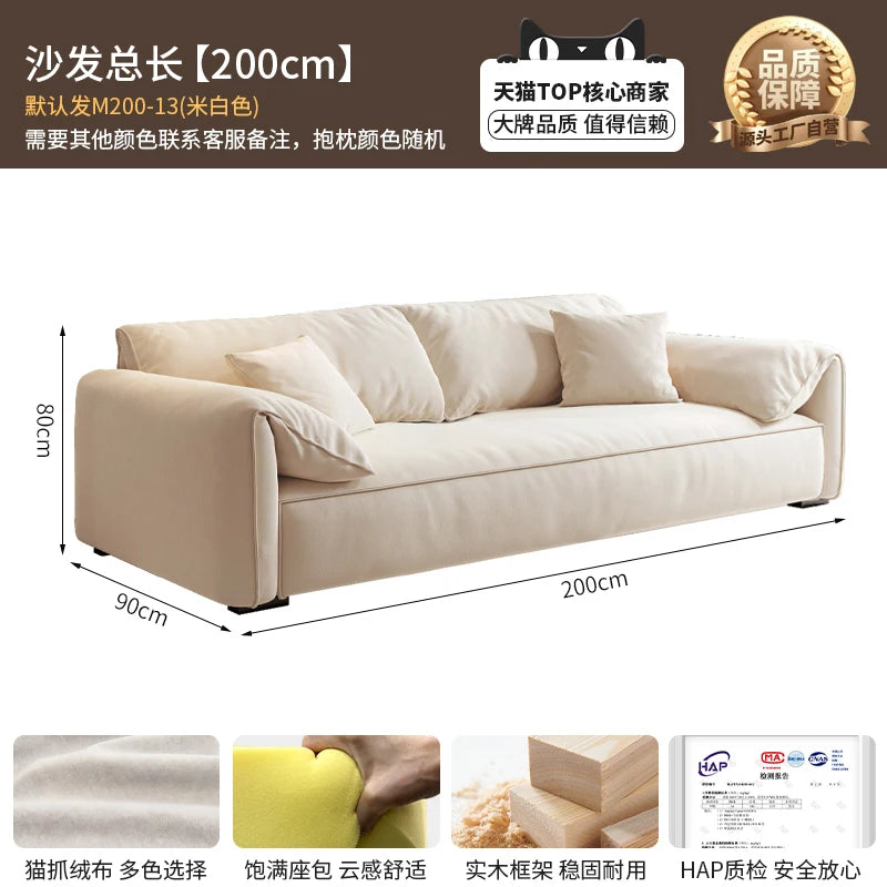 Longer Designer Armrest Sofa Pillows Luxury European Living Room Lounge Sofa Lazy Modular Nordic Woonkamer Banken Home Furniture