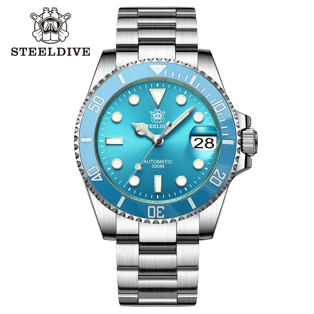 SD1953 New Arrival 2024 Purple Dial Turquoise Dial AR Coating Sapphire Glass 41mm Case 300M Waterproof Ceramic Bezel Dive Watch