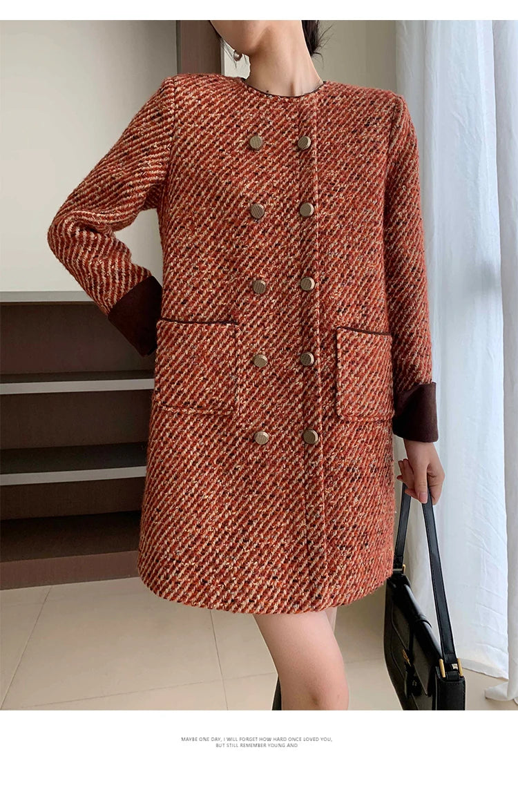 Dresses – Autumn Winter Socialite Style – Polyester – Loose Fit | KIMLUD