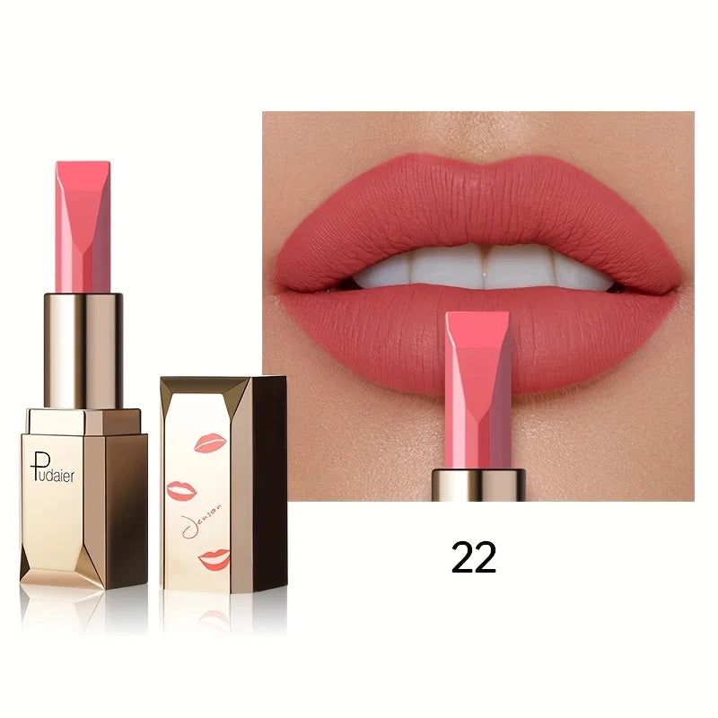 Long Lasting Matte Velvet Lipstick, Waterproof Sweat Resistant Formula, Silky Smooth Lip Color for Everyday & Valentine's Gift