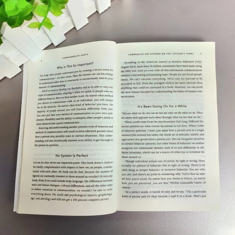 Bview Art 1pcs Surrounded by Idiots: The Four Types of Human Behavior and How to Effectively Communicate with Each in Business