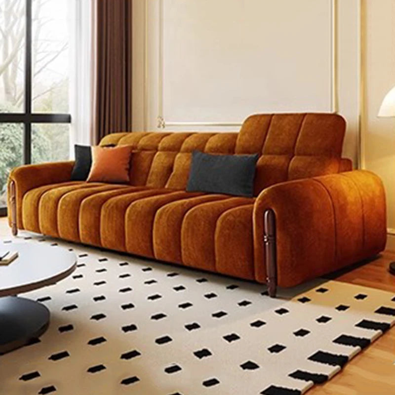 Chinese Style Living Room Sofa Multifunctional Smart Seating — Olive Green | KIMLUD