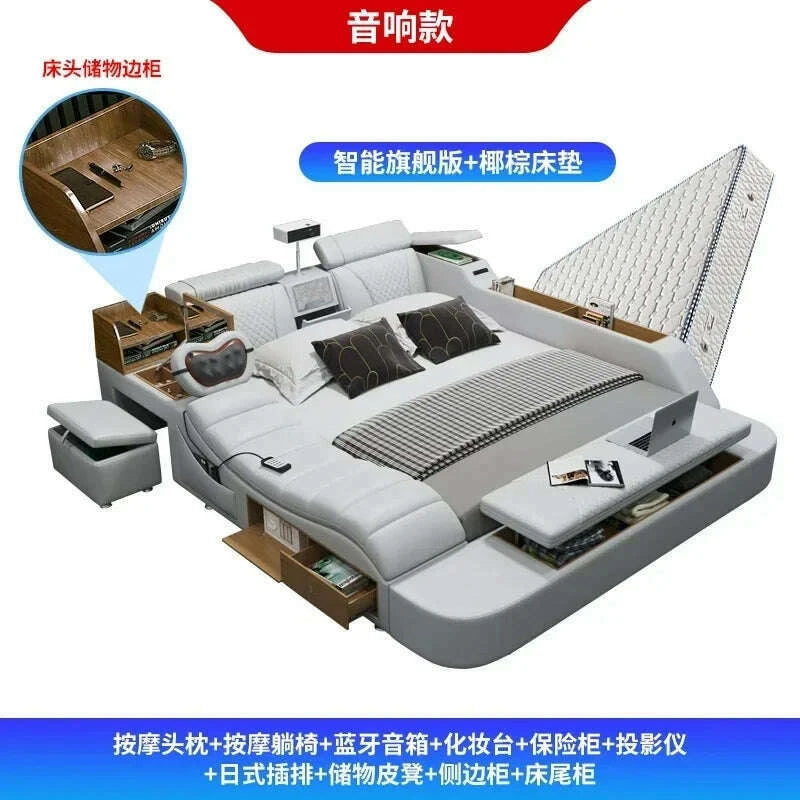 luxury-smart-king-size-bed-with-queen-beds-storage-cabinet-headboard-and-loft-mattress-for-california-day-bedroom-furniturekimlud-womens-fashion-34603621