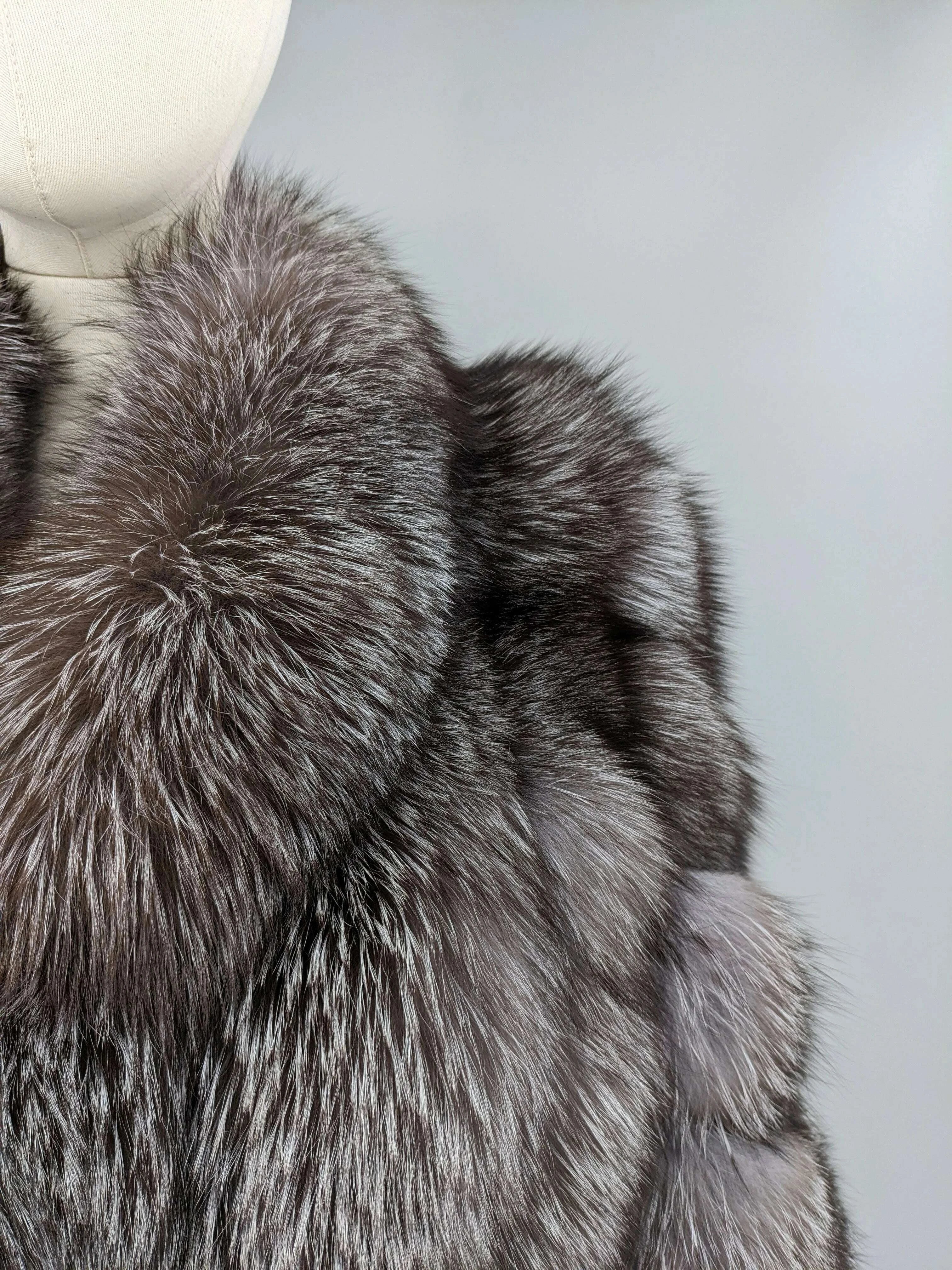 KIMLUD, Women Genuine Natural Golden Island Fox Fur Coat with fox fur collar For Winter Fashion Short Jacket, KIMLUD Womens Clothes