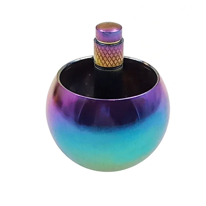 Metal Gyro Silver Hand Spinning Top Fingertips Small Cyclone Gyroscope Anti Stress Fidget Toys for Teenagers & Adults Xmas Gifts