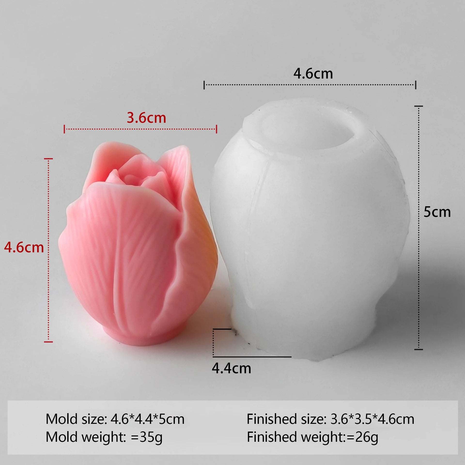 KIMLUD, Budding Open Flowers Silicone Candle Mold Mini Flower Soap Gypsum Crafts Resin Mould DIY Chocolate Ice Cake Baking Molds, KIMLUD Womens Clothes