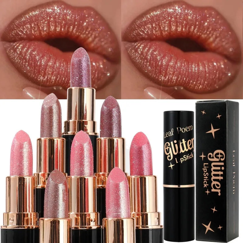 Lip Gloss – Long-Lasting Waterproof – Pearlescent – Gold | KIMLUD