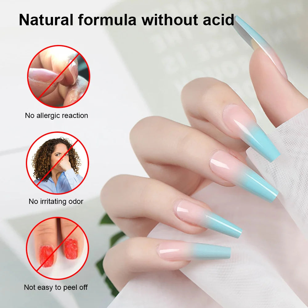 2Pcs/set Nail Primer Fast Air Dry Prep Dehydrator For Nail Soak Off Base Primer Gel First Nails Gel For Professional Manicure