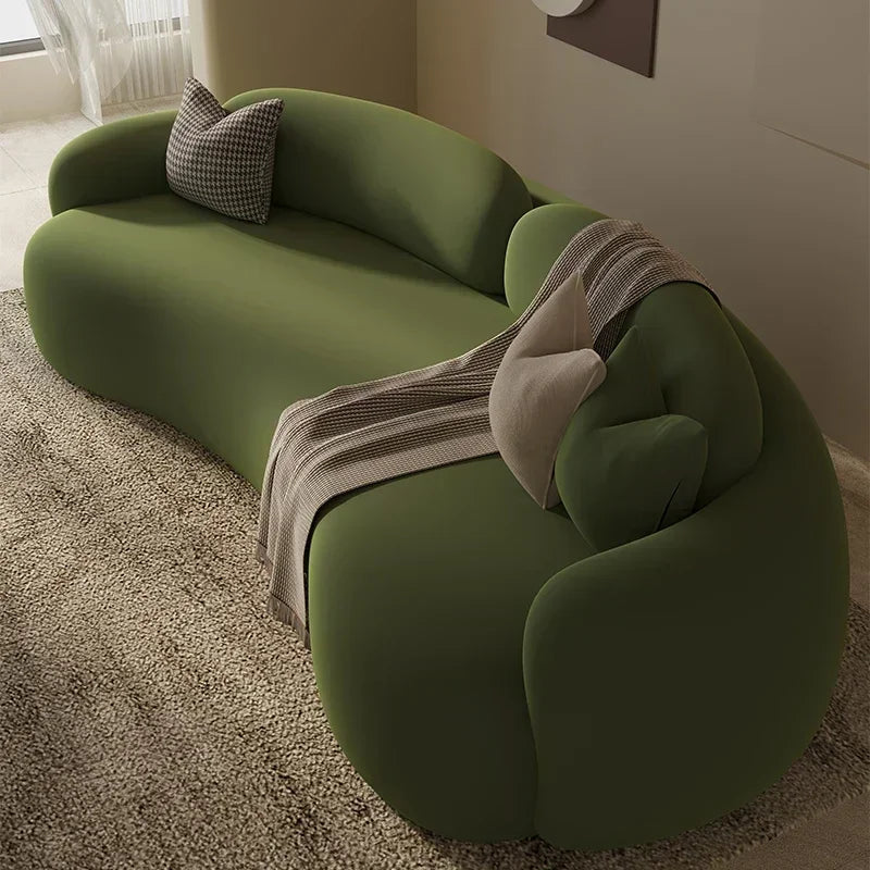 Armrest Large Filler Sofas European Brown Wood Modern Floor Salon Couch Recliner Luxury Nordic Divano Soggiorno Unique Furniture