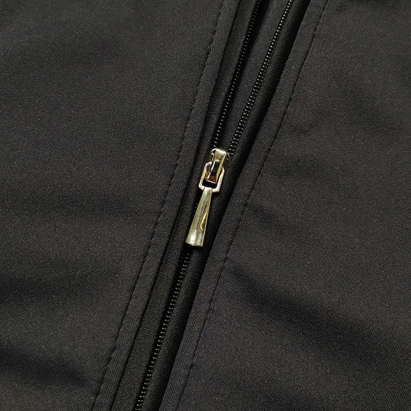 Nylon-Spandex Scrunch Gym Jumpsuit — Black | KIMLUD