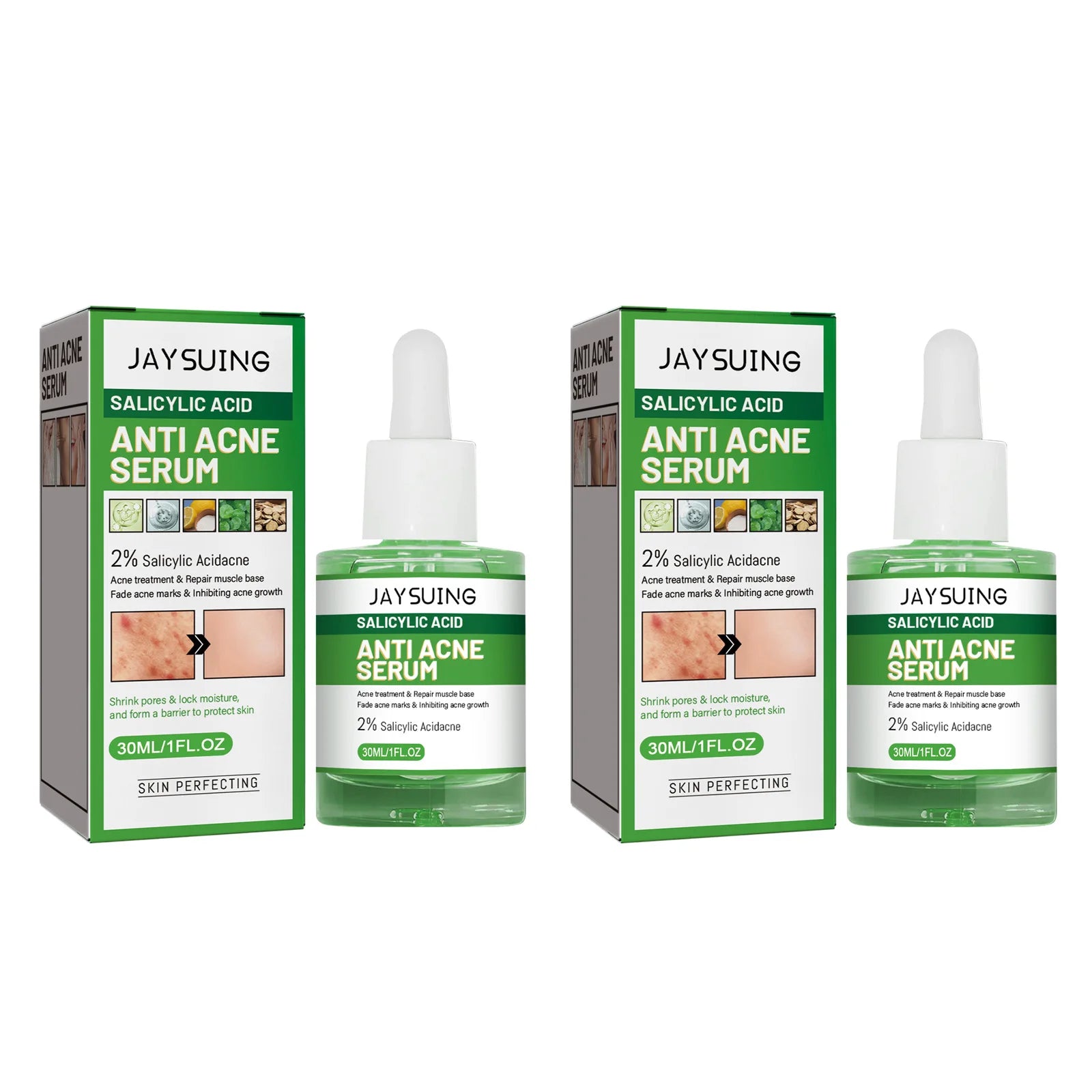 Salicylic Acid Acne Serum For Clearer Pores — Green | KIMLUD