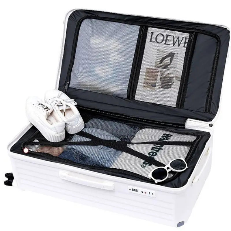 Thickened large capacity luggage compartment, 20 inch boarding case, 24 inch anti drop suitcase, password box, travel luggage