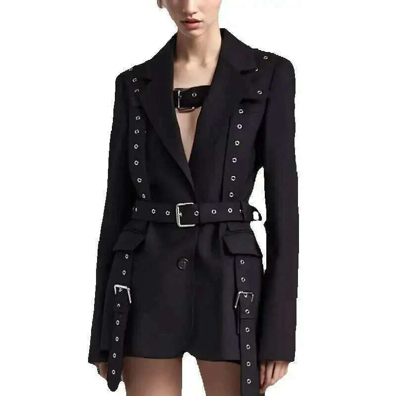 solid-color-high-end-coat-2025-spring-summer-new-trend-rivet-waist-tied-long-sleeve-mid-length-draped-small-blazer-for-womenkimlud-womens-fashion-34621523