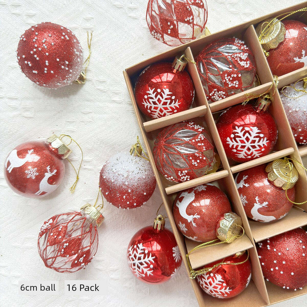 KIMLUD, Christmas Tree 42 Scenes Christmas Decorations, KIMLUD Womens Clothes