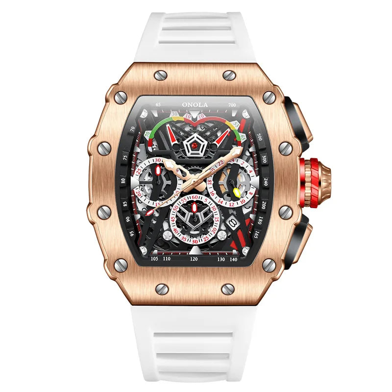 Sport Watch Quartz Chronograph Luminous — Black | KIMLUD