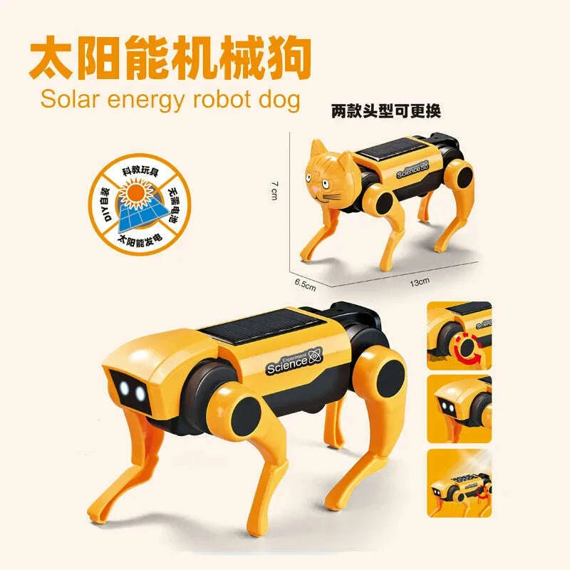 science-teaching-assembling-set-powered-learning-model-walking-animal-kids-education-toys-diy-solar-robot-dog-mechanical-cat-toykimlud-womens-fashion-34607403