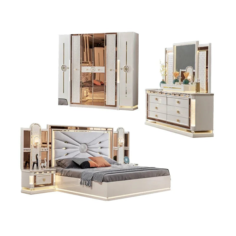 A European Style King Size Beds Carved Royal French Italian Elegant Luxury Bedroom Furniture Mdf Wood Bedroom Sets