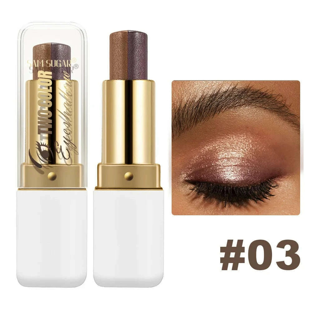 double-color-eyeshadow-stick-glitter-highlight-shadow-stick-eye-makeup-waterproof-lasting-shimmer-metallic-eyeshadow-makeupkimlud-womens-fashion-34620402