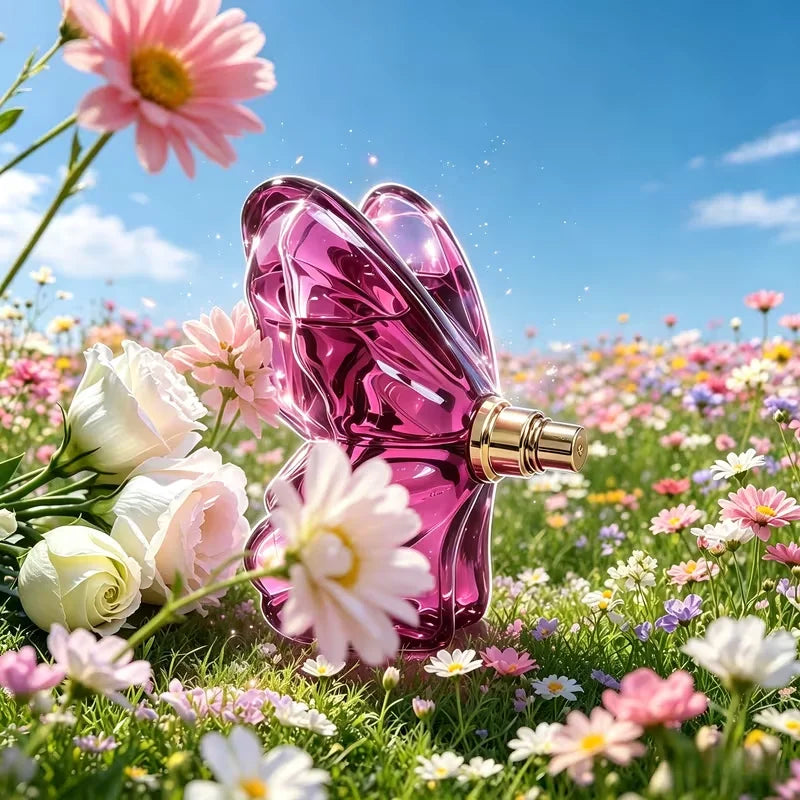 Refillable Floral Eau de Parfum Gift Box — Red | KIMLUD