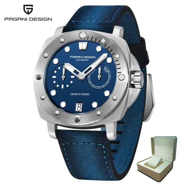 2023 PAGANI DESIGN New Men Mechanical Watch Luxury Sapphire Glass Automatic Watch 200M Waterproof Stainless Steel Watch for Men