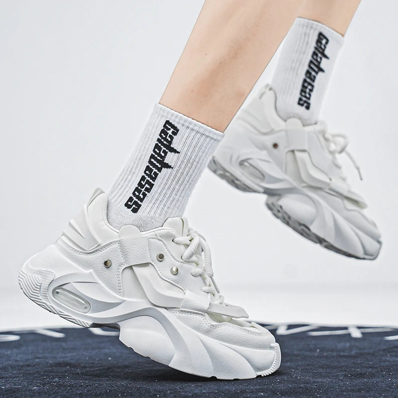 Men's Casual Shoes – Height Increasing – Low-Top Lace-Up | KIMLUD