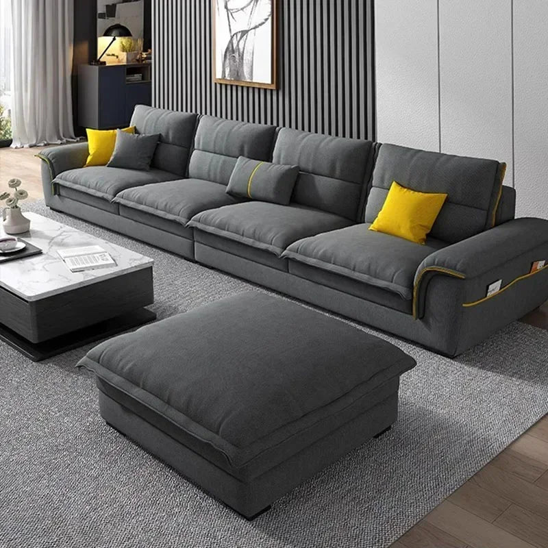 Foam Cushioned European-Style Daybed Sofa With Hidden Storage Compartments — Cream | KIMLUD