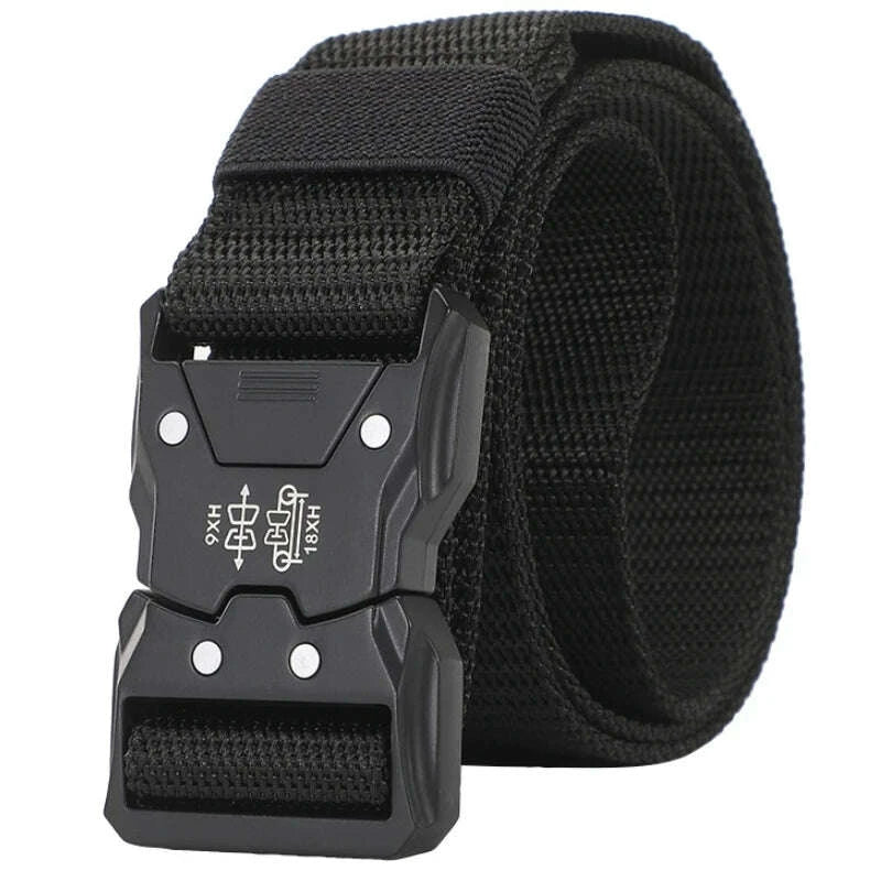 1pcs Versatile Men's Tactical Belts - Durable, Adjustable Design - for Outdoor Hunting & Sports Enthusiasts Men Belt