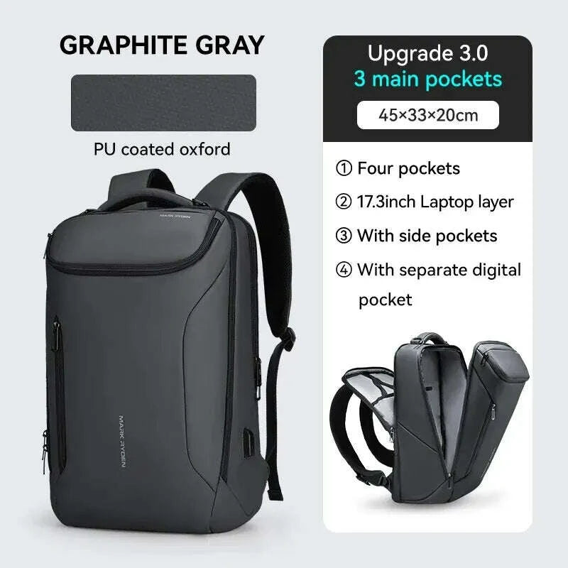 KIMLUD, MARK RYDEN Business Backpack for Men Waterproof and Travel Laptop Backpack with USB Charging, Fits 17 Inch Laptop and Tech Gear, KIMLUD Womens Clothes