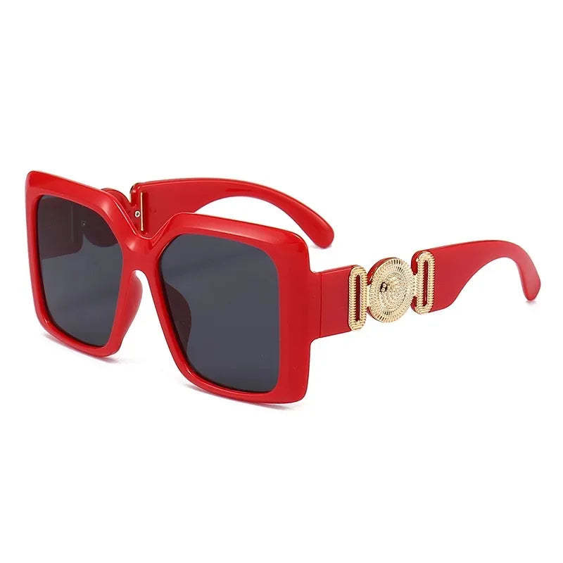 Big Square Frame Sunglasses For Men Women Brand Design Luxury Vintage Fashion Male Ladies Driving Black Sun Glasses Eyewear 2024