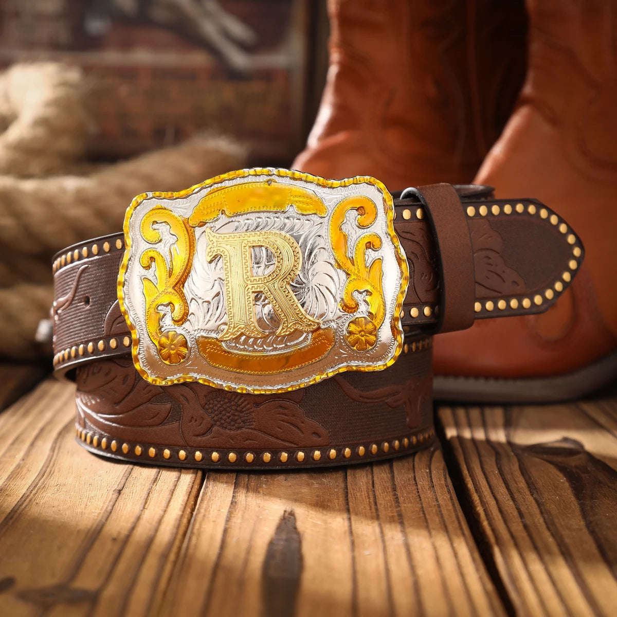 Vintage PU Leather Western Solid Belt — Black | KIMLUD