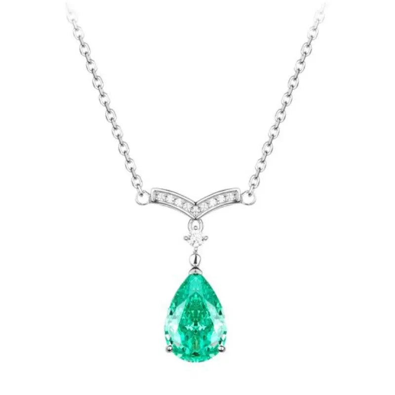 Pendant Necklace – Zircon Pendant – Sterling Silver | KIMLUD