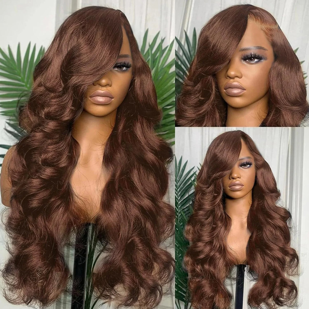 Lace Front Wig – Body Wave – HD Lace Front – Chocolate Brown | KIMLUD