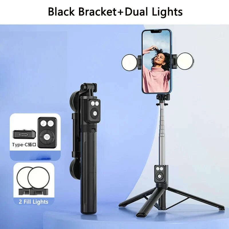 bluetooth-wireless-selfie-stick-portable-dual-fill-light-with-tripod-telescoping-bracket-for-iphone-xiaomi-makeup-live-streamingkimludkimlud-35567565